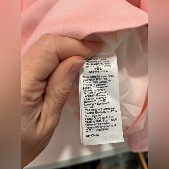 J.Crew $278 Relaxed Double Breasted Blazer in City Twill Pink Size 24 BX785 NEW - Picture 10 of 11